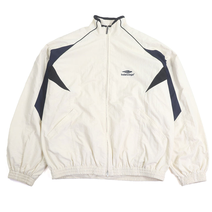 極美品□BALENCIAGA バレンシアガ 23SS 746483 スポーツアイコン トラックブルゾンジャケット アイボリー S イタリア製 正規品 メンズ
