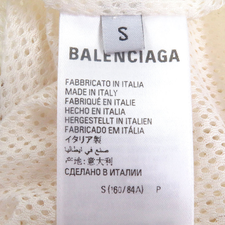 極美品□BALENCIAGA バレンシアガ 23SS 746483 スポーツアイコン トラックブルゾンジャケット アイボリー S イタリア製 正規品 メンズ