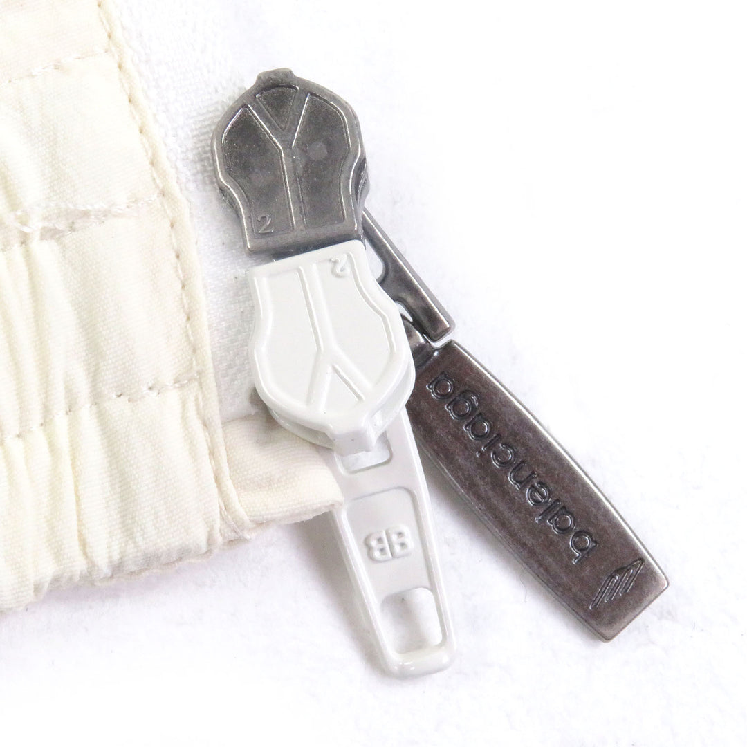 極美品□BALENCIAGA バレンシアガ 23SS 746483 スポーツアイコン トラックブルゾンジャケット アイボリー S イタリア製 正規品 メンズ