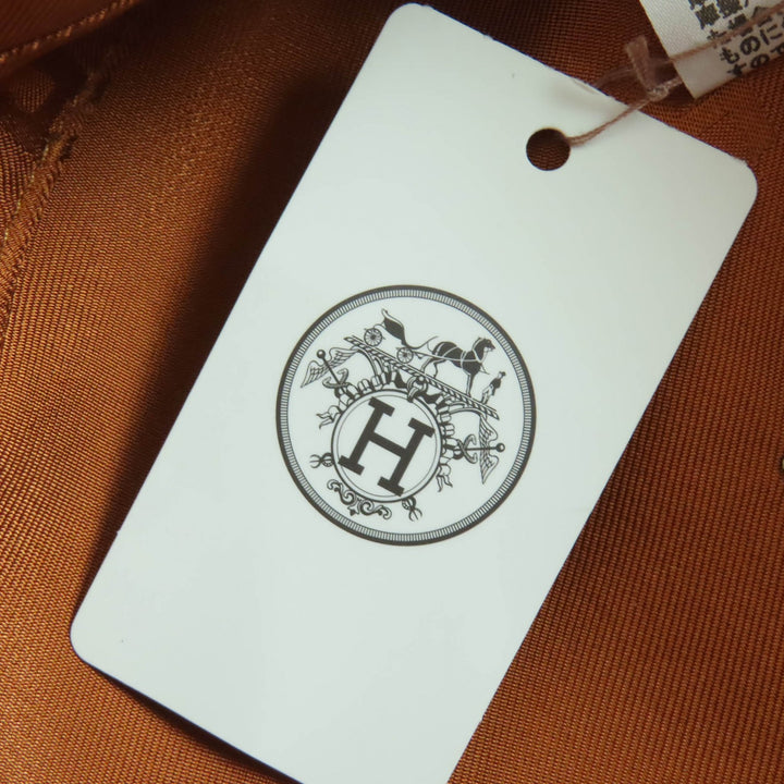 未使用品☆HERMES エルメス サントノーレ コットン Cliquetis セリエ金具 帽子 ハット ベレー帽 ベージュ 59 伊製 正規品 レディース