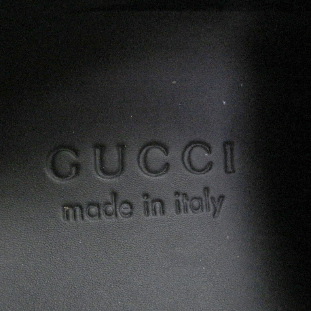 極美品□GUCCI グッチ 610085 レザー GGロゴ スター 総柄 ローカットスニーカー ブラック マルチカラー 7 箱・保存袋付き イタリア製