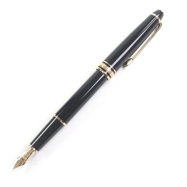 極美品□MONTBLANC モンブラン マイスターシュテュック クラシック ペン先14K Fニブ キャップ式 万年筆 ブラック ゴールド ドイツ製