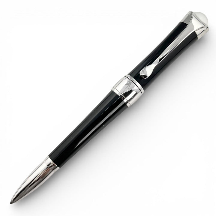極美品▲MONTBLANC モンブラン エトワール･ド･モンブラン プレシャス ダイヤモンド ボールペン ブラック シルバー ドイツ製 メンズ