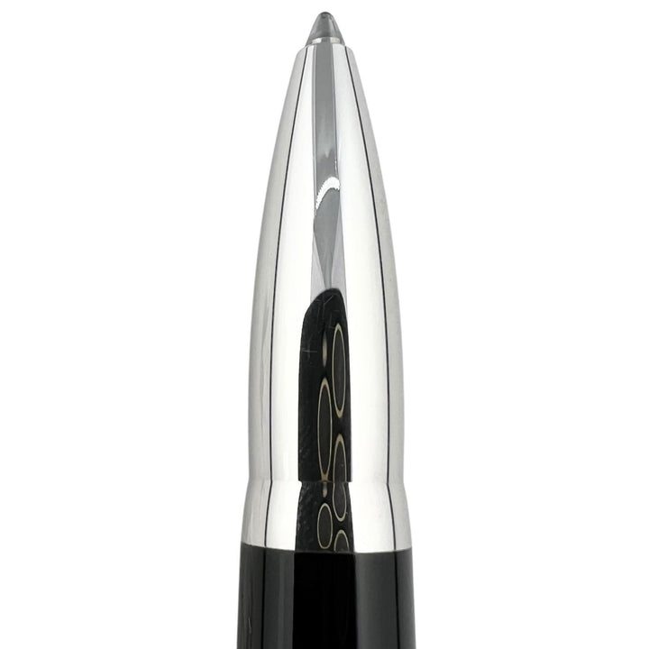 極美品▲MONTBLANC モンブラン エトワール･ド･モンブラン プレシャス ダイヤモンド ボールペン ブラック シルバー ドイツ製 メンズ