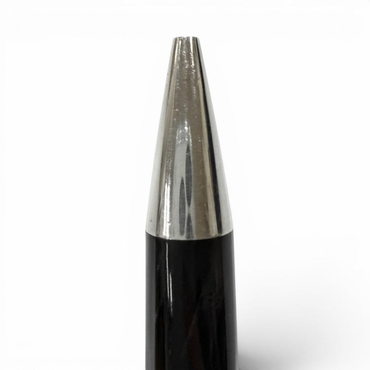 良品□Montegrappa モンテグラッパ シンフォニー ツイスト ボールペン ステーショナリー 筆記用具 ブラック シルバー メンズ レディース