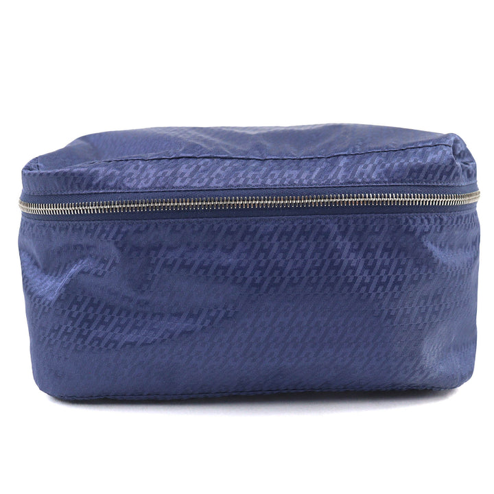 極美品△HERMES エルメス ウース・ドゥ・ヴォヤージュ PM シルク100％ ポーチ ブルー B刻印 フランス製 レディース オススメ◎