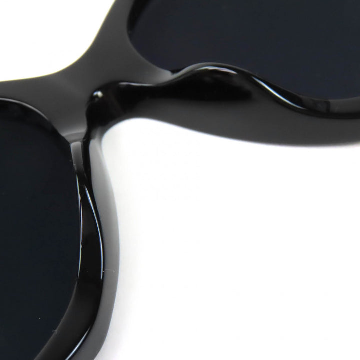 極美品△CHANEL シャネル 5519-A ココマーク ハート スクエアシェイプ アイウェア サングラス 現行品 ブラック 55□17 140 デモレンズ