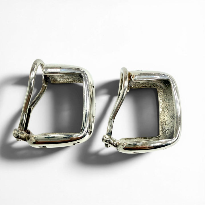極美品◇CHANEL シャネル ヴィンテージ 925 ロゴ刻印 両耳用 クリップ式 イヤリング アクセサリー シルバー 重量12.7g レディース