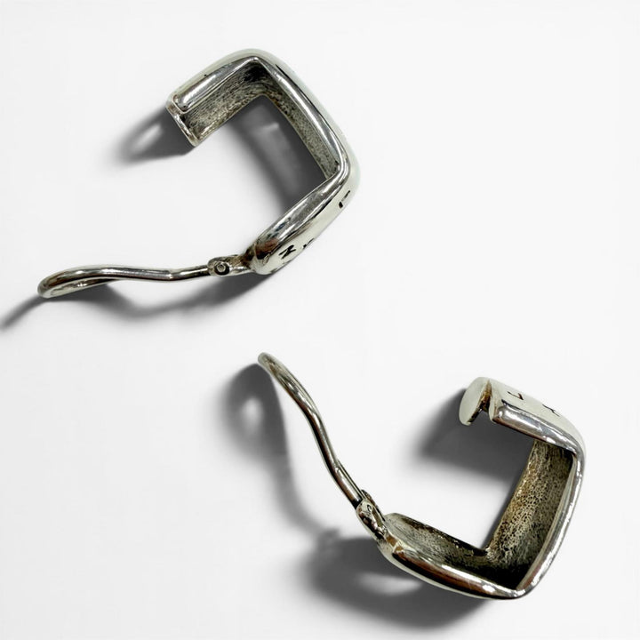 極美品◇CHANEL シャネル ヴィンテージ 925 ロゴ刻印 両耳用 クリップ式 イヤリング アクセサリー シルバー 重量12.7g レディース