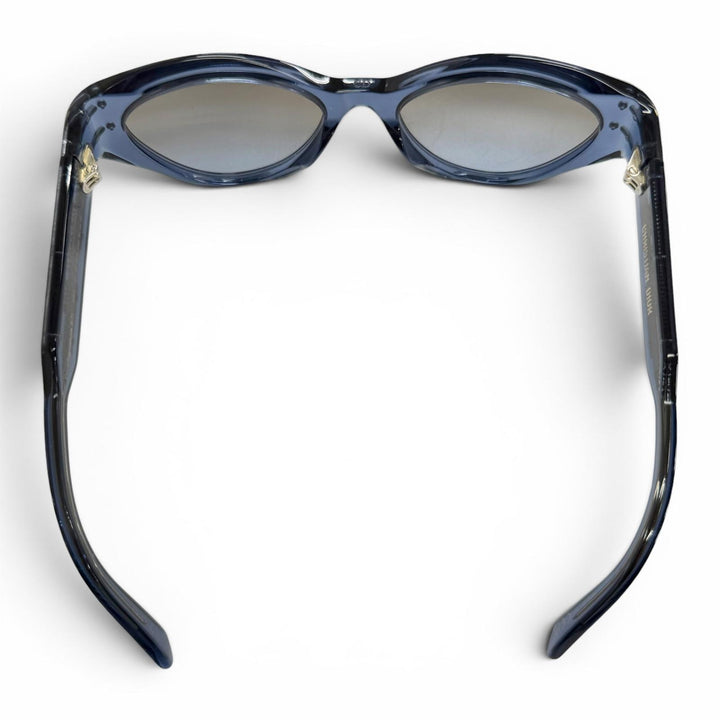 良品△Christian Dior クリスチャンディオール DSGTB7IXR Dior Signature B7I ロゴ バタフライ サングラス クリアブルー 52□18 130 箱付