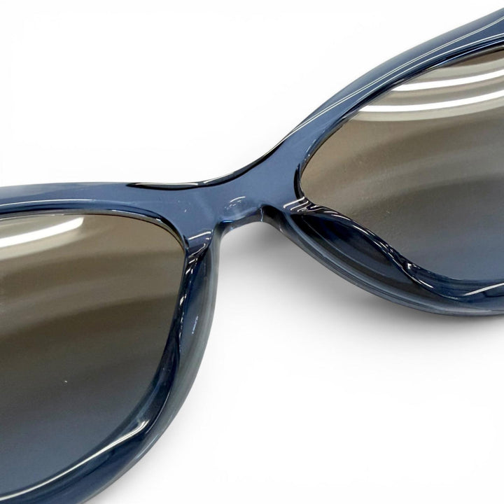 良品△Christian Dior クリスチャンディオール DSGTB7IXR Dior Signature B7I ロゴ バタフライ サングラス クリアブルー 52□18 130 箱付