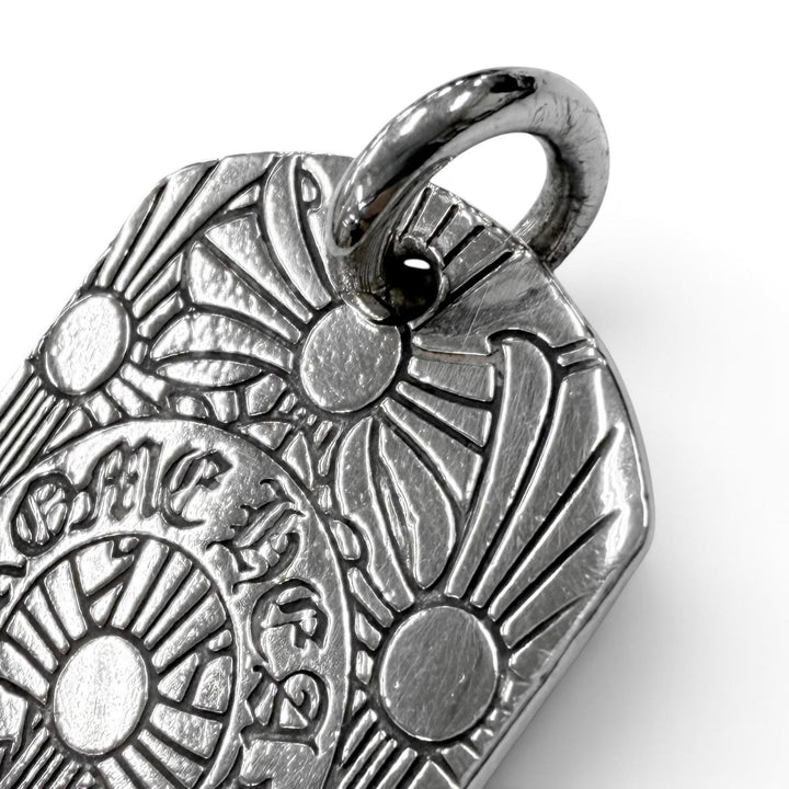 良品□CHROME HEARTS クロムハーツ D TAG LRG GOD BLESS SV925 ラージ ドッグタグ ペンダント ゴッドブレス ペンダントトップ シルバー