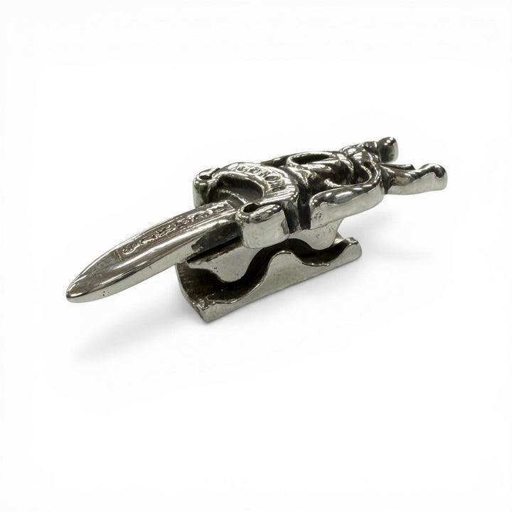 美品▼CHROME HEARTS クロムハーツ HAIRBAND DAGGER ダガー コンチョ ヘアアクセサリー シルバー 925 重量11.1g メンズ レディース