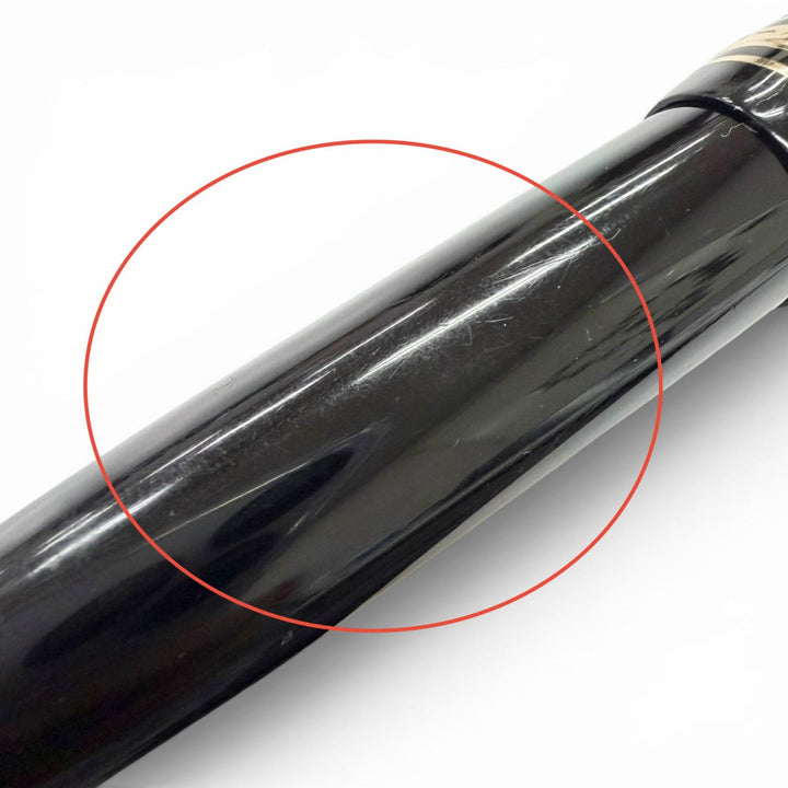 良品□MONTBLANC モンブラン ヴィンテージ 60s マイスターシュテュック 149 キャップ式 ペン先14C Bニブ 万年筆 ブラック ゴールド