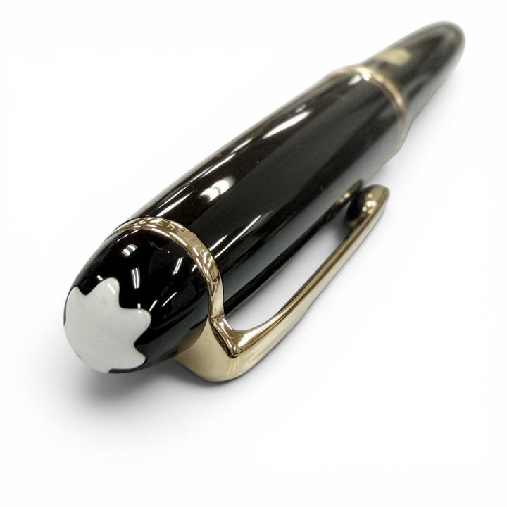 良品▼MONTBLANC モンブラン マイスターシュテュック クラシック ペン先14K Fニブ ホワイトスター 万年筆 ブラック ゴールド ドイツ製