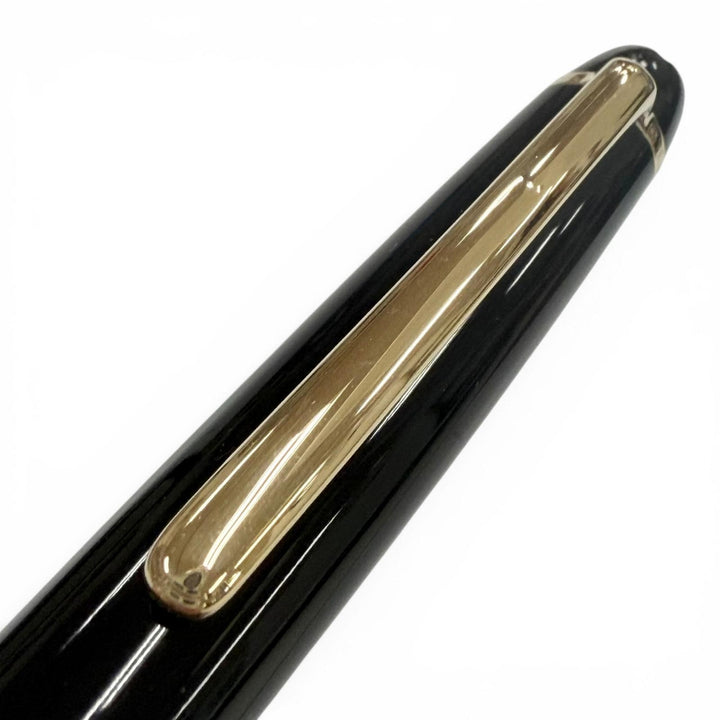 良品▼MONTBLANC モンブラン マイスターシュテュック クラシック ペン先14K Fニブ ホワイトスター 万年筆 ブラック ゴールド ドイツ製