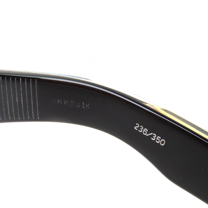 美品△JACQUESMARIEMAGE ジャックマリーマージュ JMMDU1 DEVAUX 236/350 ウェリントン サングラス ブラック ゴールド金具 43□27 度入り