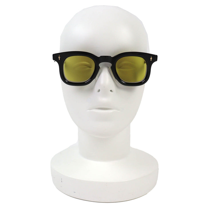 美品△JACQUESMARIEMAGE ジャックマリーマージュ JMMDU1 DEVAUX 236/350 ウェリントン サングラス ブラック ゴールド金具 43□27 度入り