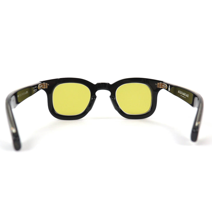 美品△JACQUESMARIEMAGE ジャックマリーマージュ JMMDU1 DEVAUX 236/350 ウェリントン サングラス ブラック ゴールド金具 43□27 度入り