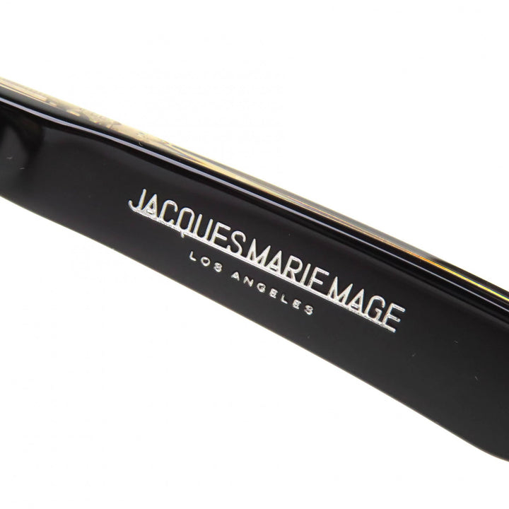 美品△JACQUESMARIEMAGE ジャックマリーマージュ JMMDU1 DEVAUX 236/350 ウェリントン サングラス ブラック ゴールド金具 43□27 度入り