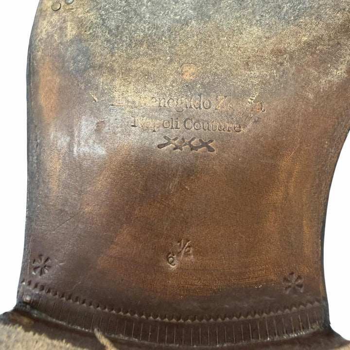 【ドンドン見直し】美品□Ermenegildo Zegna エルメネジルドゼニア レザー 一部クロコダイル Napoli Couture コイン ローファー 黒 6.5