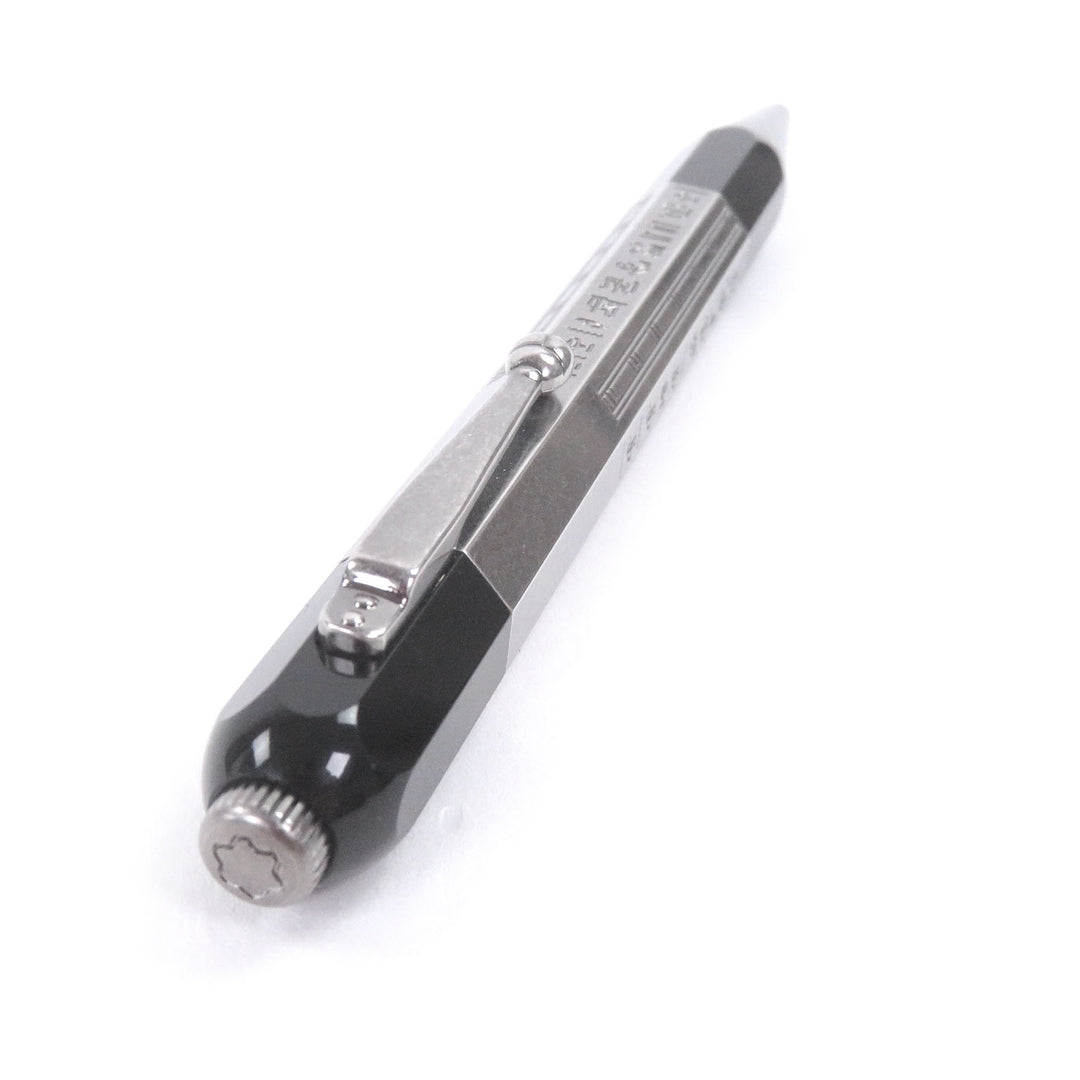 美品□MONTBLANC モンブラン ヘリテイジ エジプトマニア ドゥエ ヒエログリフ ボールペン ガンメタリック ブラック ケース付き ドイツ製