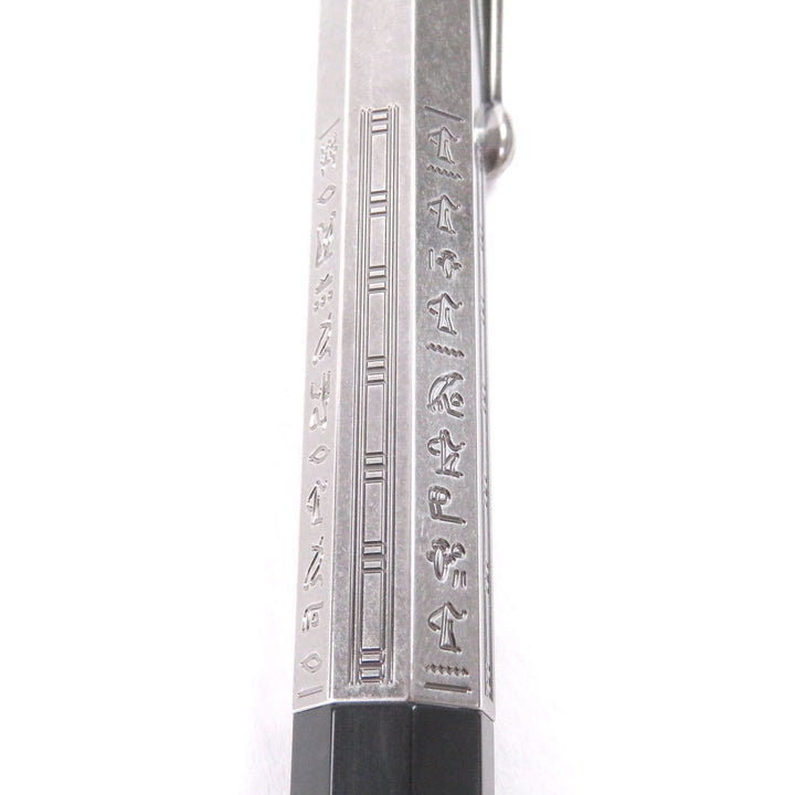 美品□MONTBLANC モンブラン ヘリテイジ エジプトマニア ドゥエ ヒエログリフ ボールペン ガンメタリック ブラック ケース付き ドイツ製