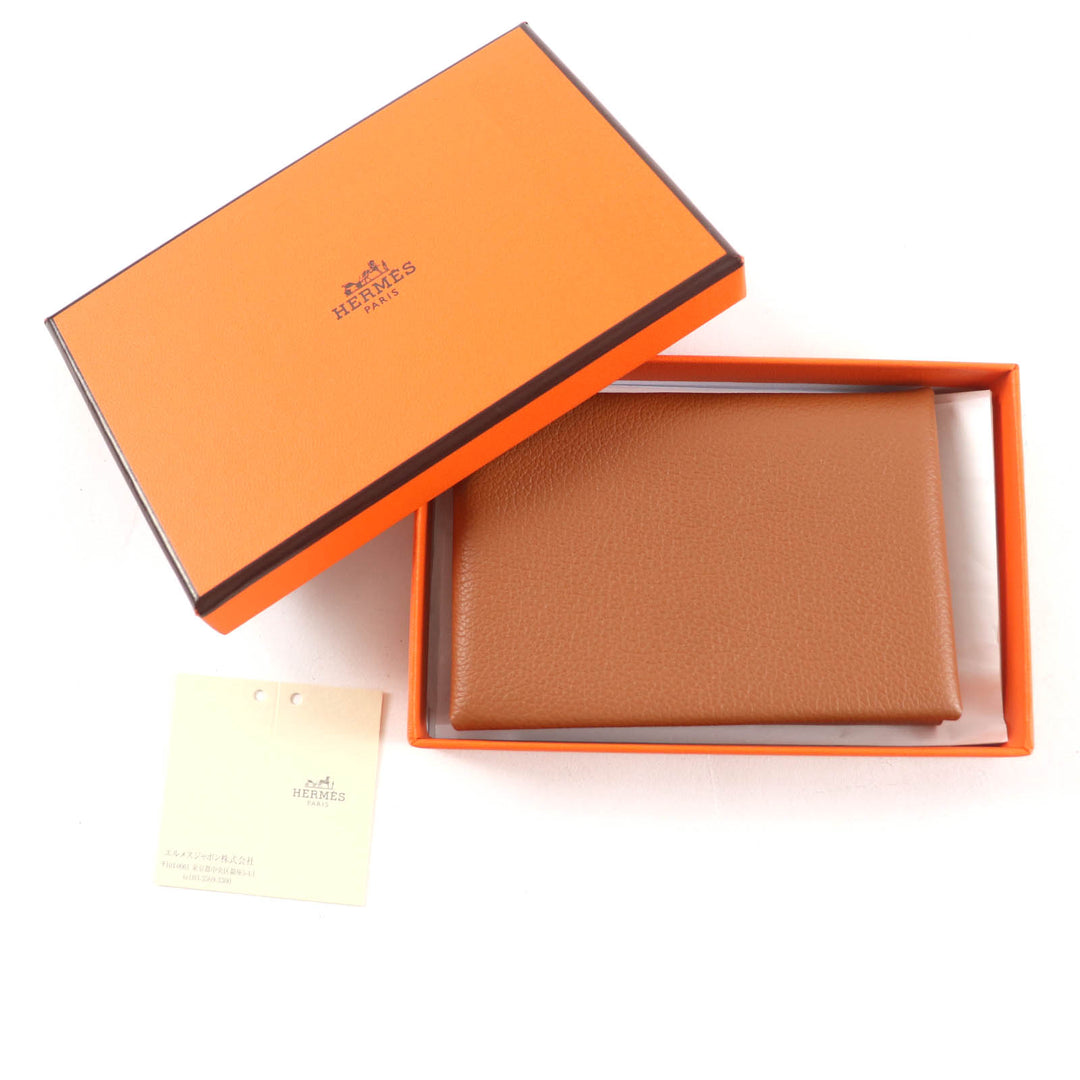 未使用品★HERMES エルメス カルヴィ デュオ ゴールド エバーカラー コインケース カードケース W刻印 箱付き フランス製 レディース