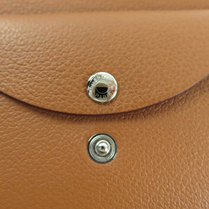 未使用品★HERMES エルメス カルヴィ デュオ ゴールド エバーカラー コインケース カードケース W刻印 箱付き フランス製 レディース