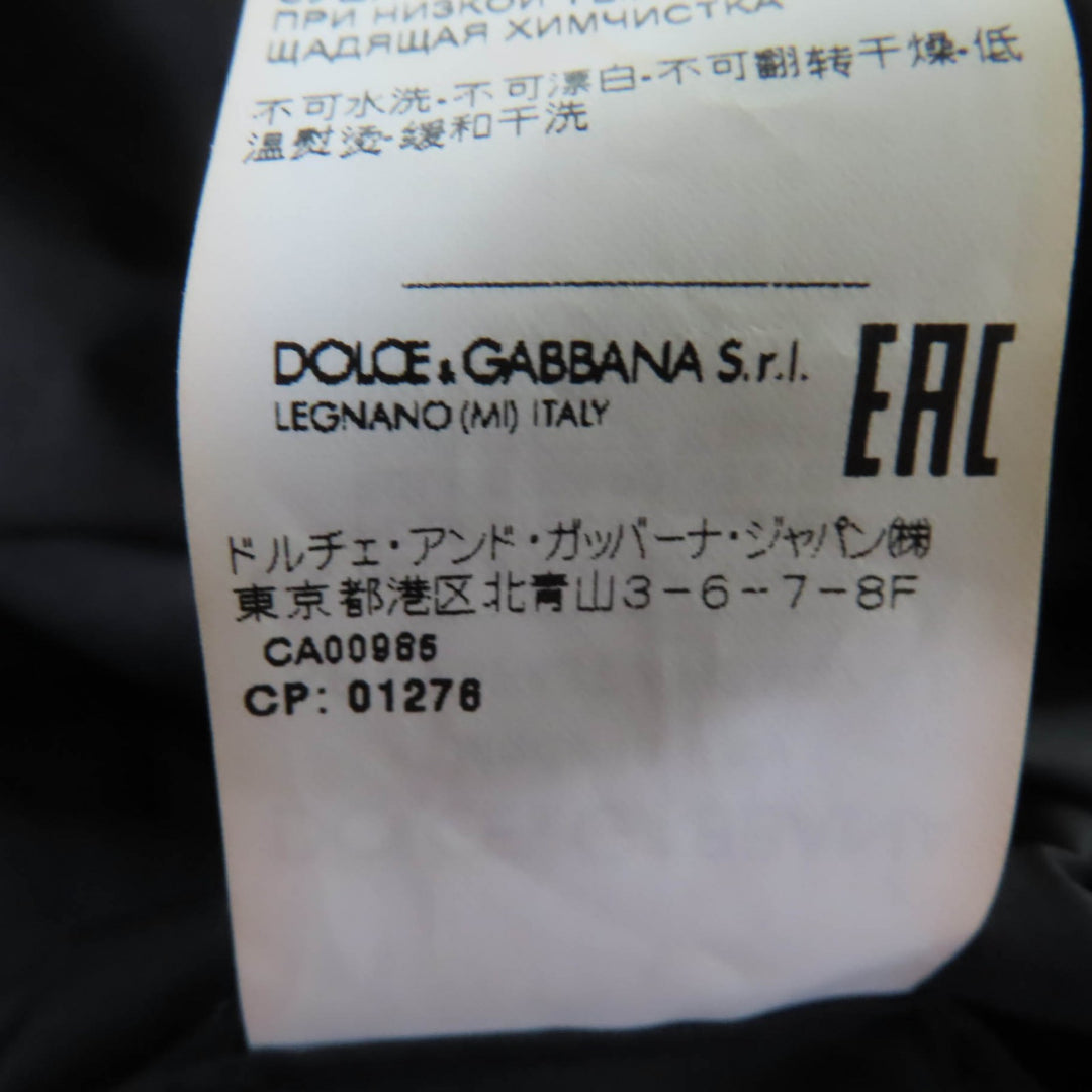 未使用品☆DOLCE&amp;GABBANA ドルチェ＆ガッバーナ F9F48T レッドローズプリント リバーシブル ダウンコート 42 伊製 正規品 レディース