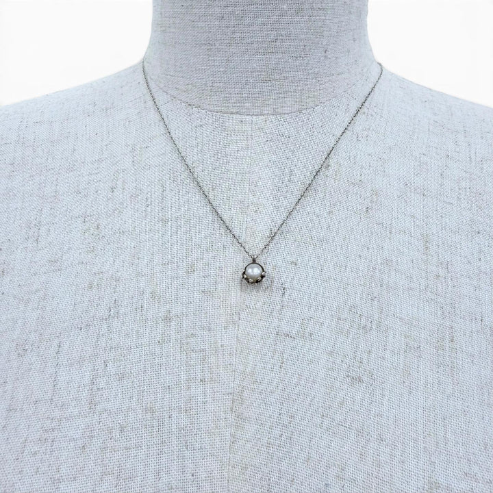 美品☆TIFFANY&amp;Co. ティファニー パロマピカソ オリーブリーフ ネックレス AG925 パール シルバー 重量1.5g レディース 箱・保存袋付き