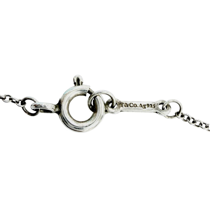 美品☆TIFFANY&amp;Co. ティファニー パロマピカソ オリーブリーフ ネックレス AG925 パール シルバー 重量1.5g レディース 箱・保存袋付き
