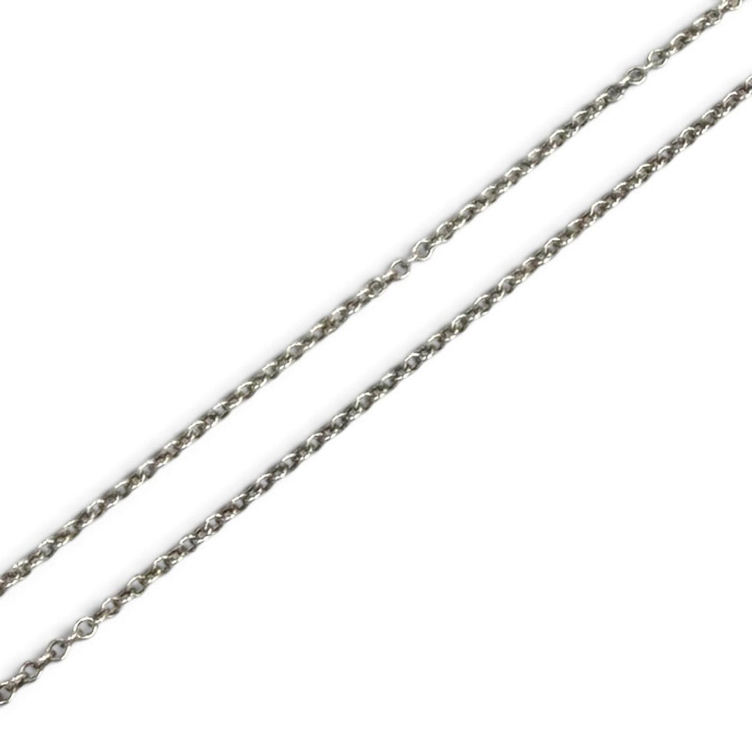 美品★TIFFANY&amp;Co. ティファニー リターントゥティファニー ミニダブルハートタグ ネックレス AG925 750(YG) コンビ 重量3.4g 箱・袋付