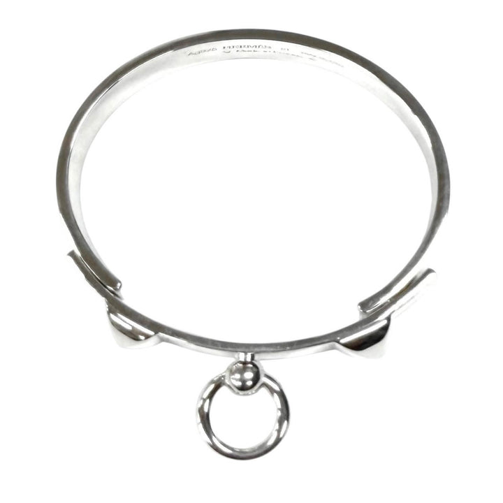 美品★HERMES エルメス 2019年製 コリエドシアン ブレスレット ST AG925 バングル アクセサリー シルバー フランス製 重量44g レディース