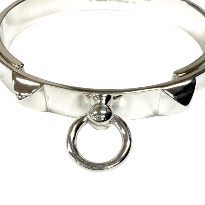 美品★HERMES エルメス 2019年製 コリエドシアン ブレスレット ST AG925 バングル アクセサリー シルバー フランス製 重量44g レディース