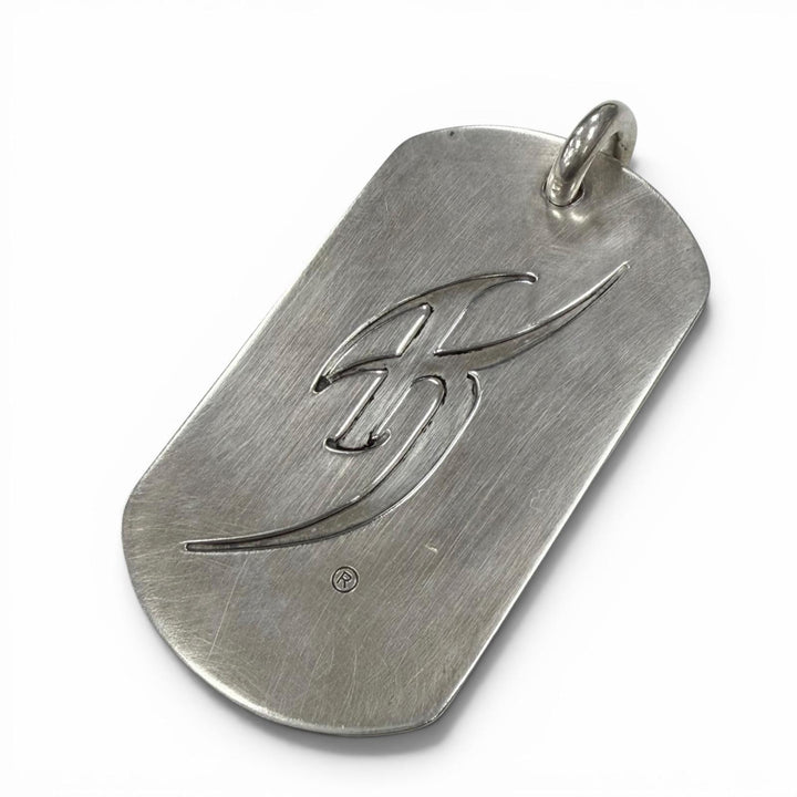 美品▼CHROME HEARTS KYOSUKE HIMURO クロムハーツ 氷室京介 ヴィンテージ ラージ ドッグタグ 925 D/T LRG ペンダントトップ 重量20.8g