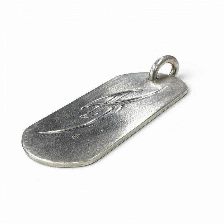 美品▼CHROME HEARTS KYOSUKE HIMURO クロムハーツ 氷室京介 ヴィンテージ ラージ ドッグタグ 925 D/T LRG ペンダントトップ 重量20.8g