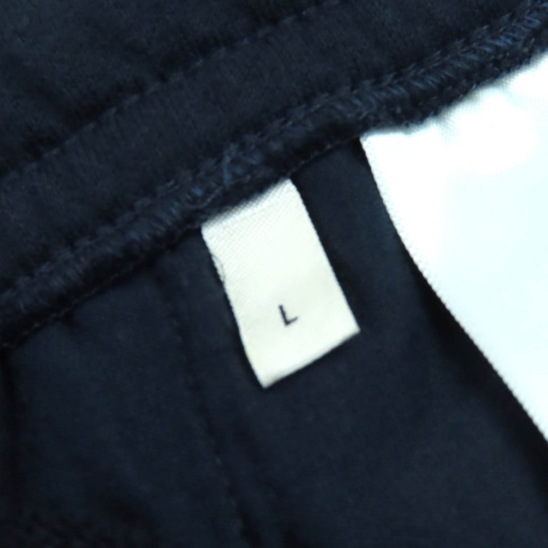 美品△CELINE セリーヌ 2Z072450I コットン カシミヤ エディ期 トリオンフ刺繡 スウェット パンツ ネイビー L フランス製 正規品 メンズ