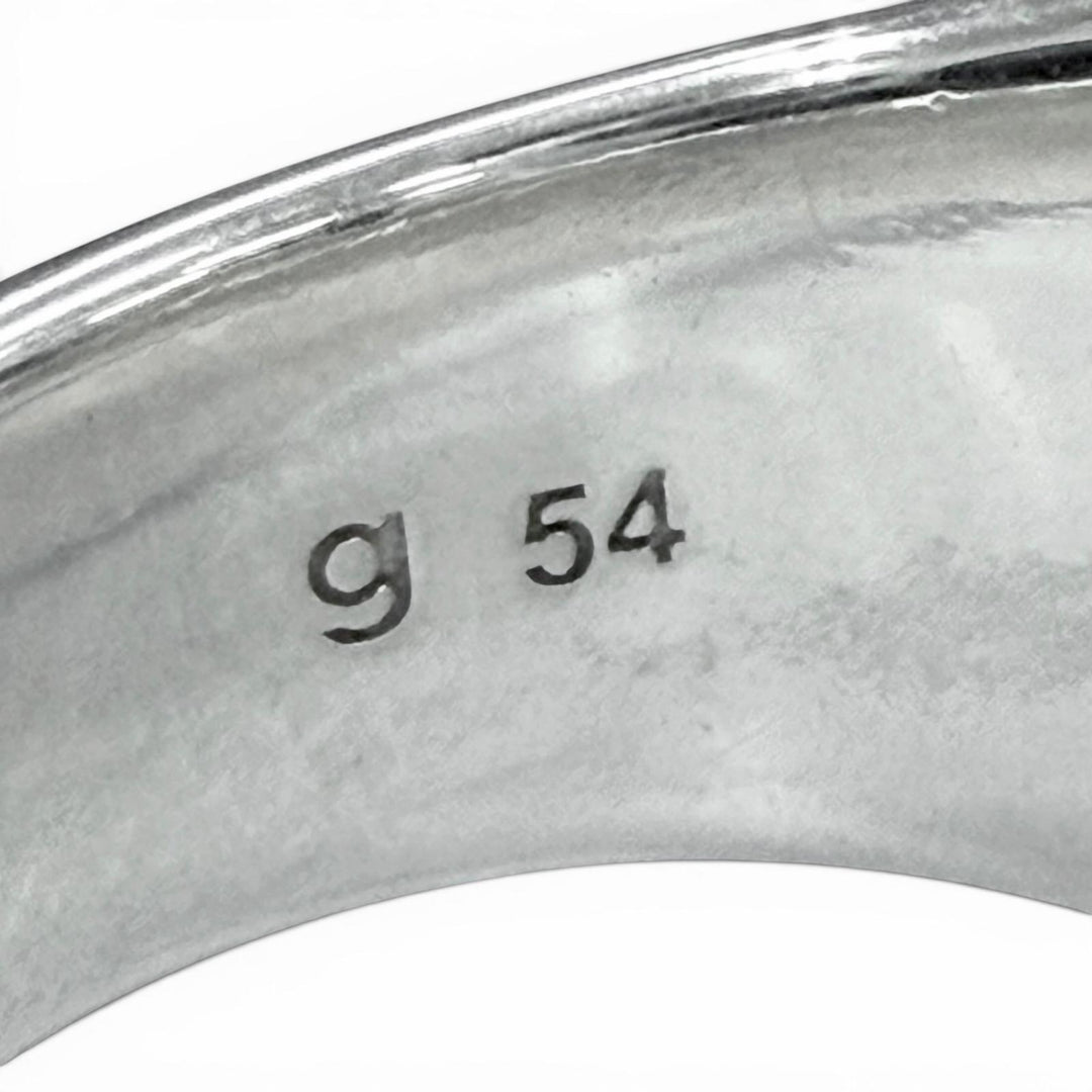 美品▼TOM WOOD トムウッド 925 シグネット クッション リング 指輪 シルバー 54 JP14号 重量13.42g メンズ レディース アクセサリー