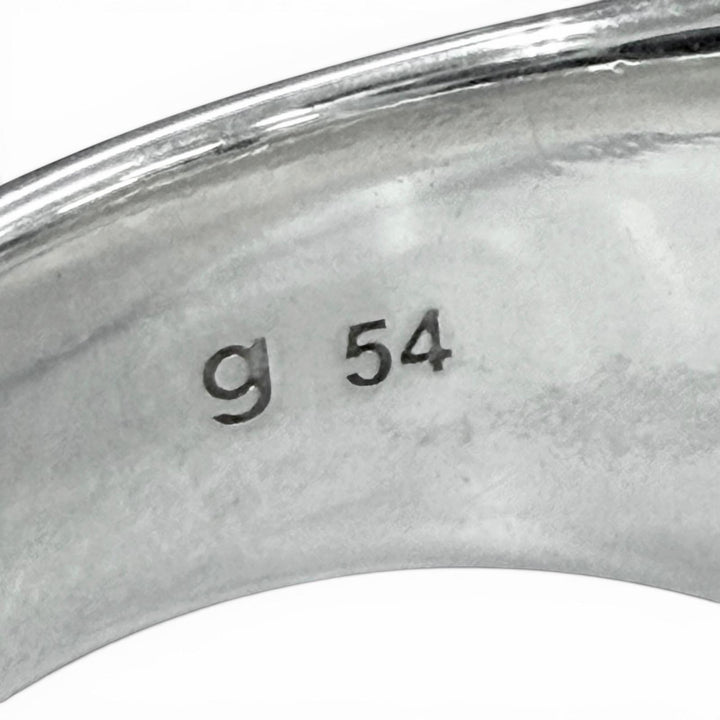 美品▼TOM WOOD トムウッド 925 シグネット クッション リング 指輪 シルバー 54 JP14号 重量13.42g メンズ レディース アクセサリー