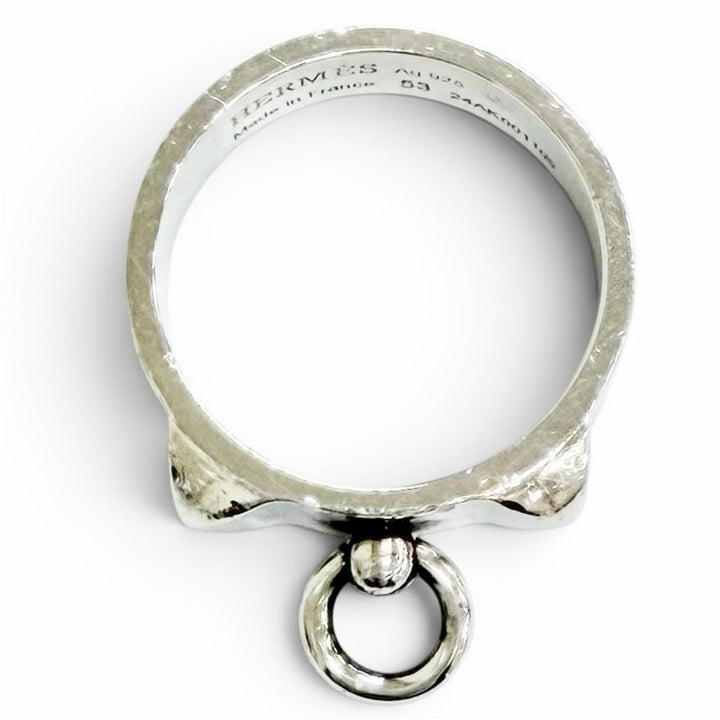 美品△HERMES エルメス 2024年製 コリエドシアン リング 指輪 AG925 シルバー 53 JP13号 フランス製 重量4.7g レディース オススメ◎