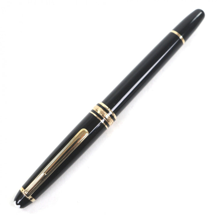 良品▼MONTBLANC モンブラン マイスターシュテュック クラシック ペン先14K Fニブ ホワイトスター 万年筆 ブラック ゴールド ドイツ製