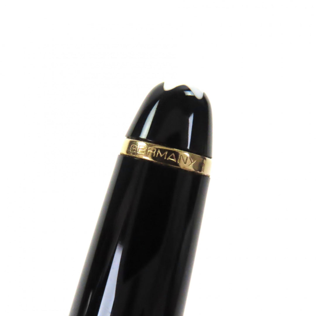 良品▼MONTBLANC モンブラン マイスターシュテュック クラシック ペン先14K Fニブ ホワイトスター 万年筆 ブラック ゴールド ドイツ製