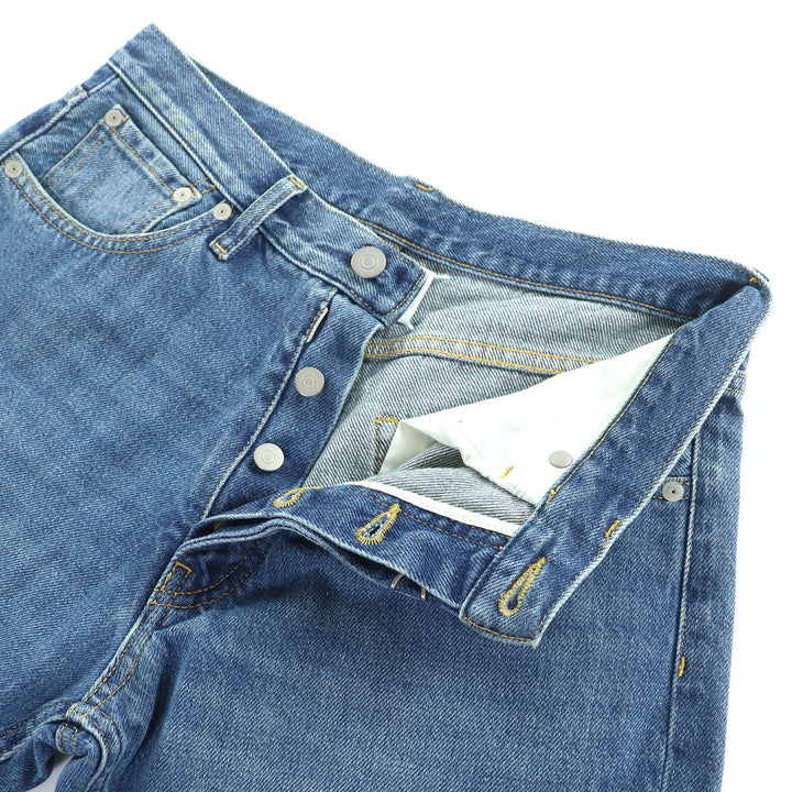 極美品△Maison Margiela 4 メゾンマルジェラ4 24SS S51LA0150 コットン100％ ストレート デニムパンツ インディゴブルー 40 伊製 正規品