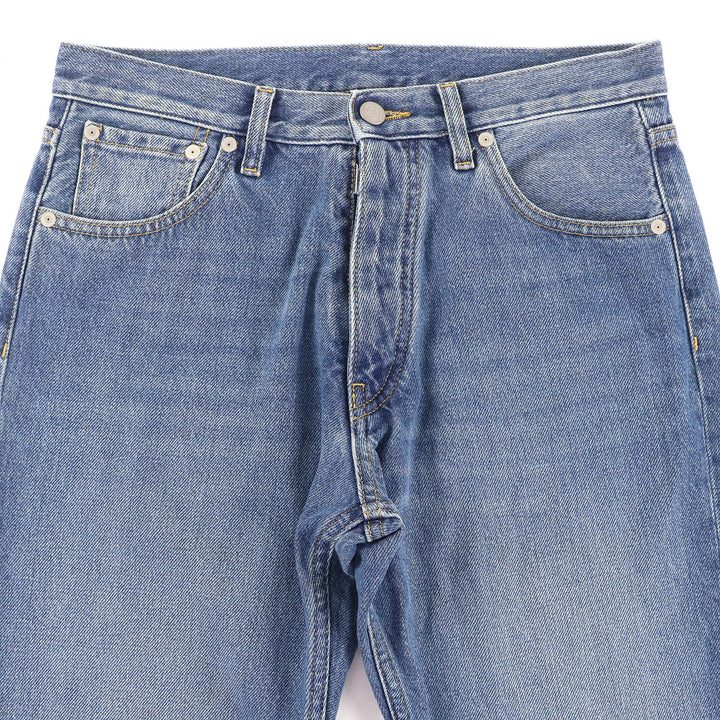 極美品△Maison Margiela 4 メゾンマルジェラ4 24SS S51LA0150 コットン100％ ストレート デニムパンツ インディゴブルー 40 伊製 正規品