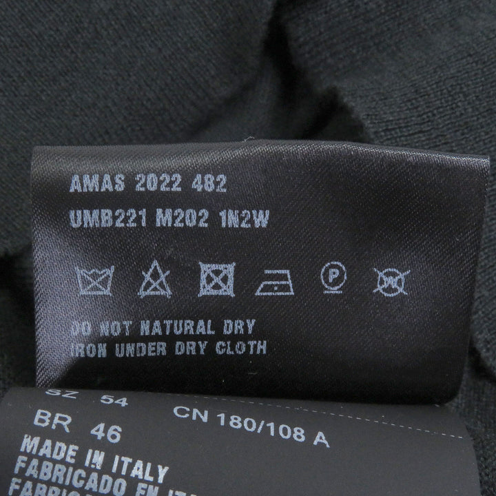 美品□PRADA プラダ 2022年製 UMB221 カシミヤ100％ Vネック 薄手 長袖ニット セーター ダークグリーン 54 イタリア製 正規品 メンズ