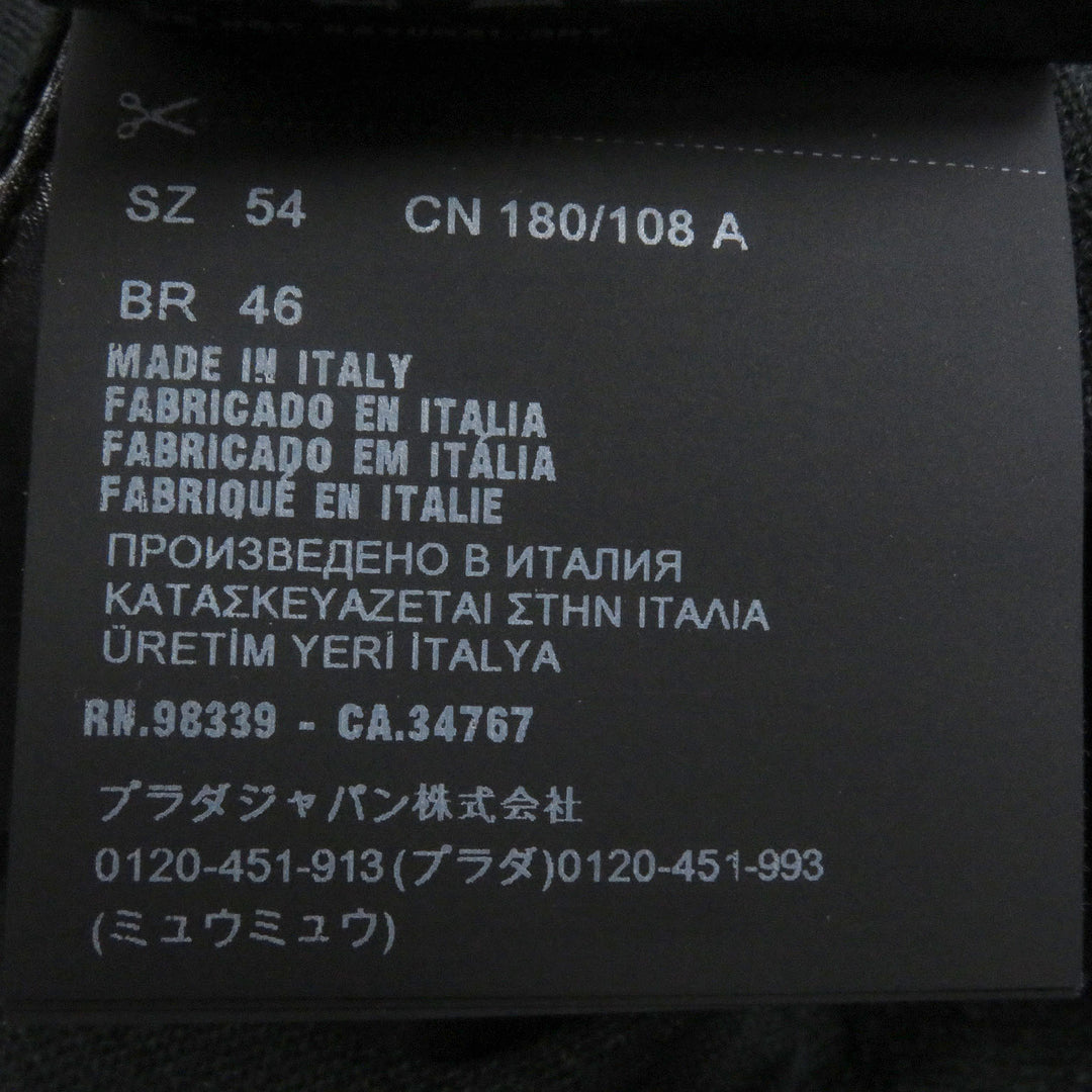 美品□PRADA プラダ 2022年製 UMB221 カシミヤ100％ Vネック 薄手 長袖ニット セーター ダークグリーン 54 イタリア製 正規品 メンズ