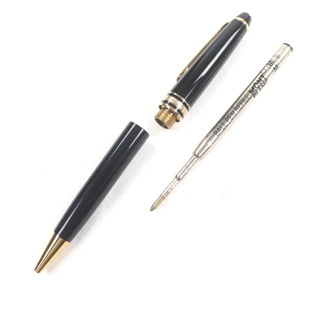 極美品□MONTBLANC モンブラン マイスターシュテュック クラシック ツイスト式 ボールペン ブラック ゴールド ドイツ製 筆記確認済み