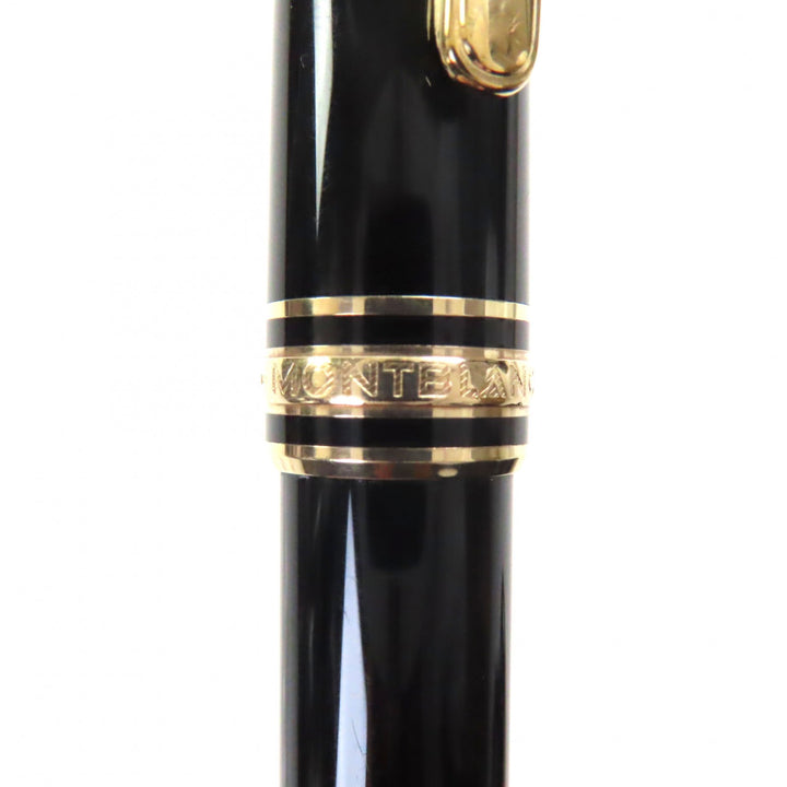 良品▼MONTBLANC モンブラン マイスターシュテュック クラシック ホワイトスター ツイスト式 ボールペン ブラック ゴールド 筆記確認済み