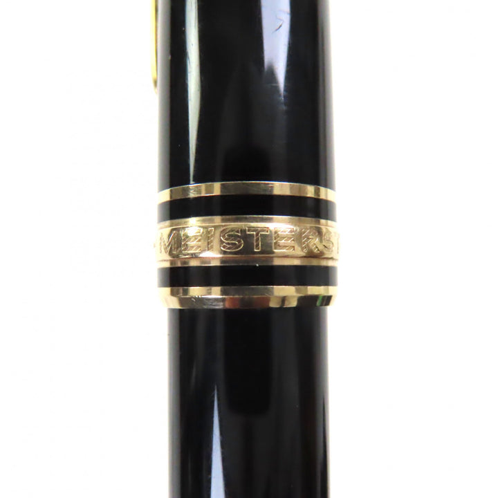 良品▼MONTBLANC モンブラン マイスターシュテュック クラシック ホワイトスター ツイスト式 ボールペン ブラック ゴールド 筆記確認済み